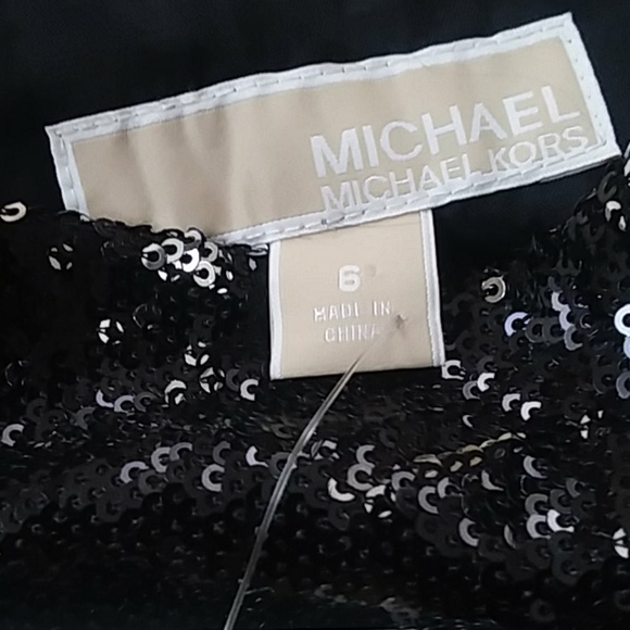 Michael Kors Black & Silver Sequined Miniskirt NWT - Picture 8 of 16